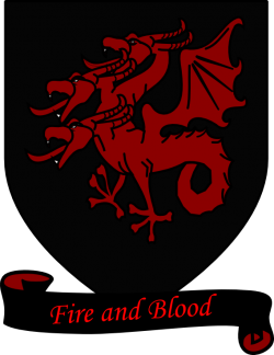 House Targaryen of Dragonstone is a noble family of Valyrian descent who  once ruled the Seven Kingdoms of Westeros. This is an AI-Generated Artwork.  Stock Illustration