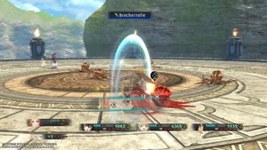 Eizen wechselt zu Eleanor, die ihren Einwechselangriff Brecherrolle anwendet