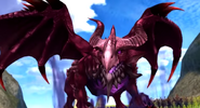 Der Höllenmilan (Tales of Berseria) ist der ursprüngliche Drache, aus dessen Gerippe der Drachenzombie entstand