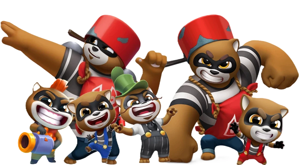 The Rakoonz | Talking Tom and Friends Fanon Wiki | Fandom