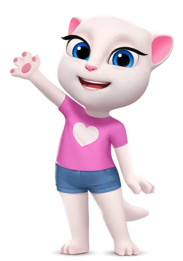 TALKING TOM AND FRIENDS カモフラ柄 ネオンピンク Angela | Talking Tom and Friends Fanon Wiki | Fandom