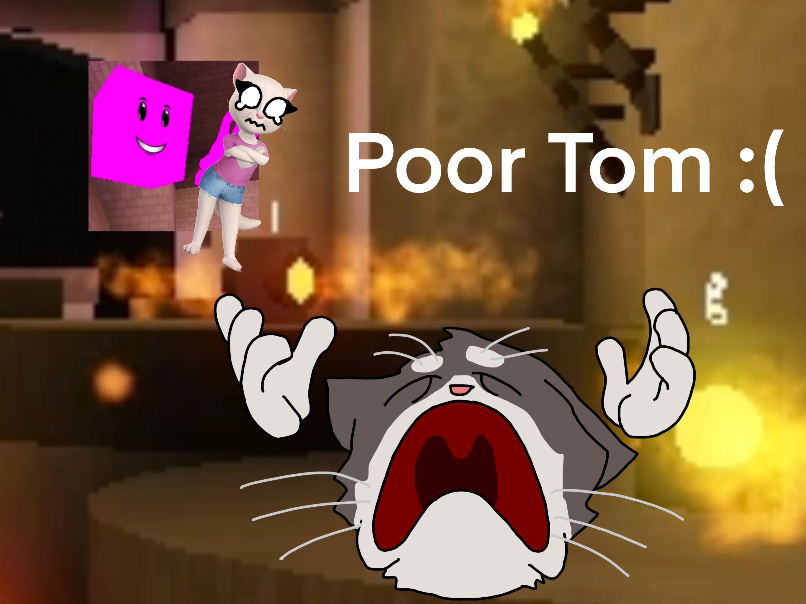 TALKING TOM AND FRIENDS カモフラ柄 ネオンピンク Queen of the Digital World 👑 Talking Tom & Friends Compilation