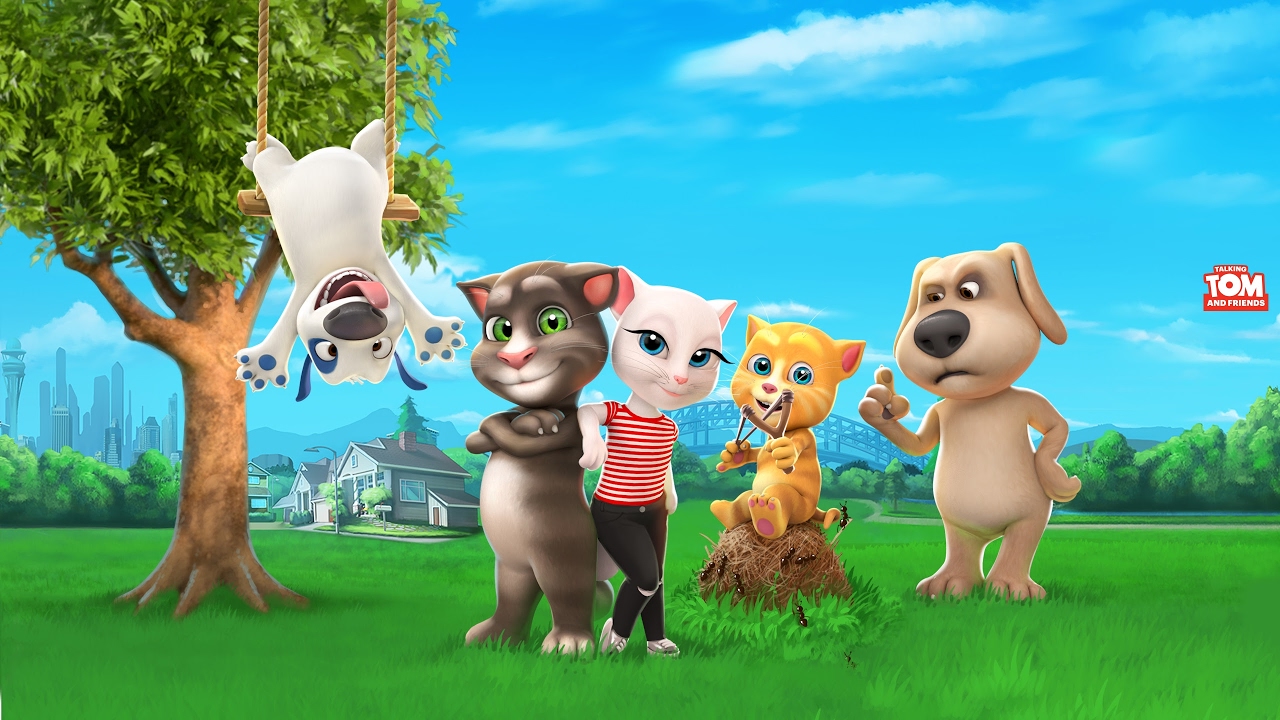 New Series Talking Tom And Friends From Talking Friends  Desenhos animados  de tv, Jogos com amigos, Pôsteres de filmes