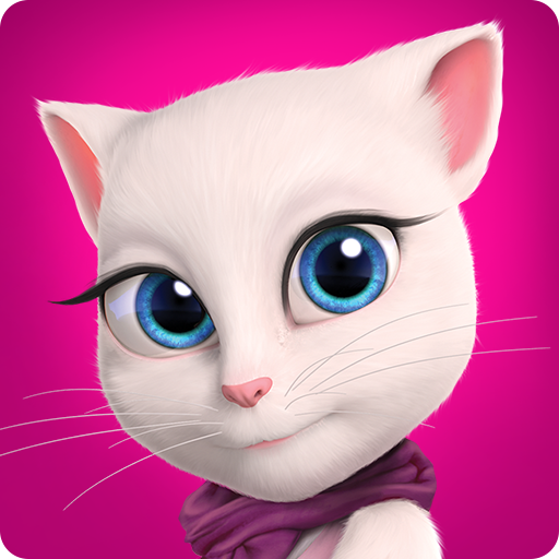 Jogue Angela Kitten - Manicure Moda, um jogo de Talking tom