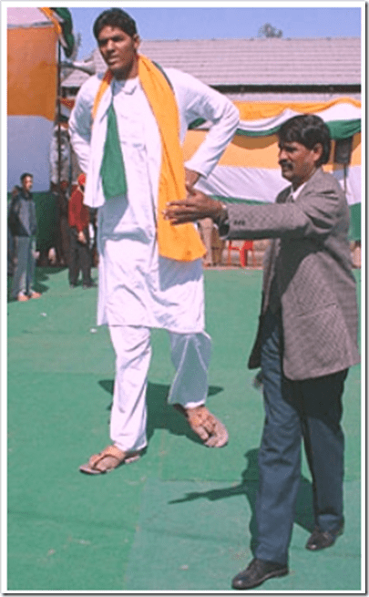 ajaz ahmed tallest man