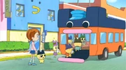 Passengers boarding the Mame Bus