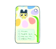 Mametchi's Dream School ID card