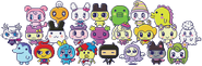 The cast of 24 Tamagotchi Pix characters