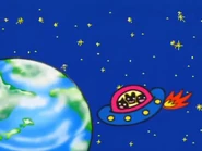 A second UFO seen in the Nintendo 64 game
