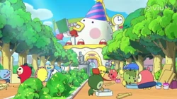 Click here to view the image gallery for Happy! Shops at the School Festival / Terrible! The GOTCHIMAN and Hero Show/Episode Gallery.