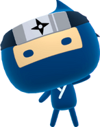Wearing a shuriken headband
