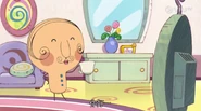 Memepapatchi watching TV in his home