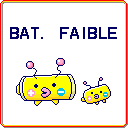 Low battery screen, French (Paradise)