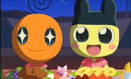 Mametchi in tropical clothes