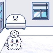 Smaspitchi being summoned by Awamokotchi.