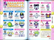 Pages from a guide book going in depth about the items
