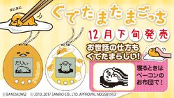 Gudetama Pet Choose- English, French, Japanese! Tamagotchi x Sanrio Egg Nano