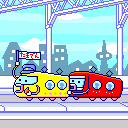 The train that transports to other Tamafriend locations