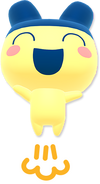 Jumping happily