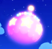 Himespetchi's house/spaceship in action [Episode 3, Tamagotchi! Yume Kira Dream]