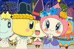 Himespetchi accepts Mametchi's dance offer