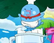 Shakertchi using her Kururin Shake Maker