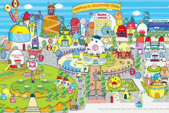 TamaTown by Tamagotchi Tama-Go - Green with Mametchi