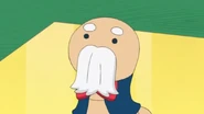 A closeup of Principal Mimizu