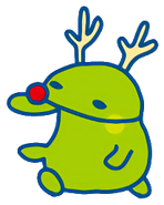 Kuchipatchi dressed as a reindeer