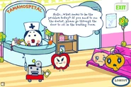 Inside the Tamagotchi Hospital in TamaTown V4