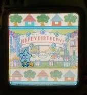 Bokuhoshitchi celebrating his birthday on the Tamagotchi iD L