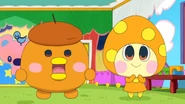 Korokotchi (left) in GO-GO Tamagotchi!