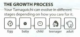 tamagotchi growth chart gen 1