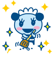 Sweeping with a broom