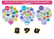 50 different characters to raise