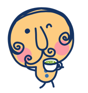 Holding a cup of matcha tea
