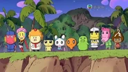 Bandicam 2018-10-19 21-47-03-698.jpg (286 KB) Lattetchi with Mametchi's group and other residents of Pichi Pichi Island