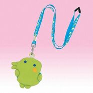 A Kuchipatchi plush with a lanyard