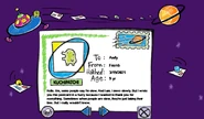 One of Kuchipatchi's goodbye letters from Tamagotchi CD-Rom (US)