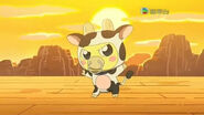 Mametchi in a Cow