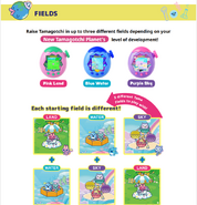 Three different fields to start in and unlock