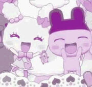 Close-up of Lovelitchi and Mametchi (Episode 128)