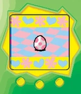 Start-up screen showing an egg (J2ME)