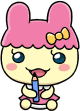Chamametchi with a pencil