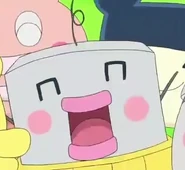 Young Androtchi in the anime, with a yellow lower body