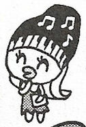 Ms. Musicatchi in a manga panel from GOGO♪ Tamagotchi!