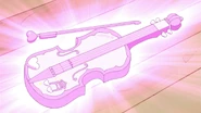 The Melody Violin changing color in episode 120 of Tamagotchi!.