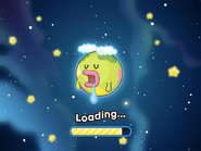 The Tamagotchi Planet on the Dream Town game loading screen