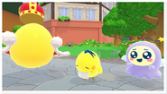 Gotchi King with Debatchi and Weeptchi