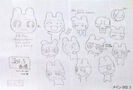 Mametchi's poses' designs from Tamagotchi: The Movie.